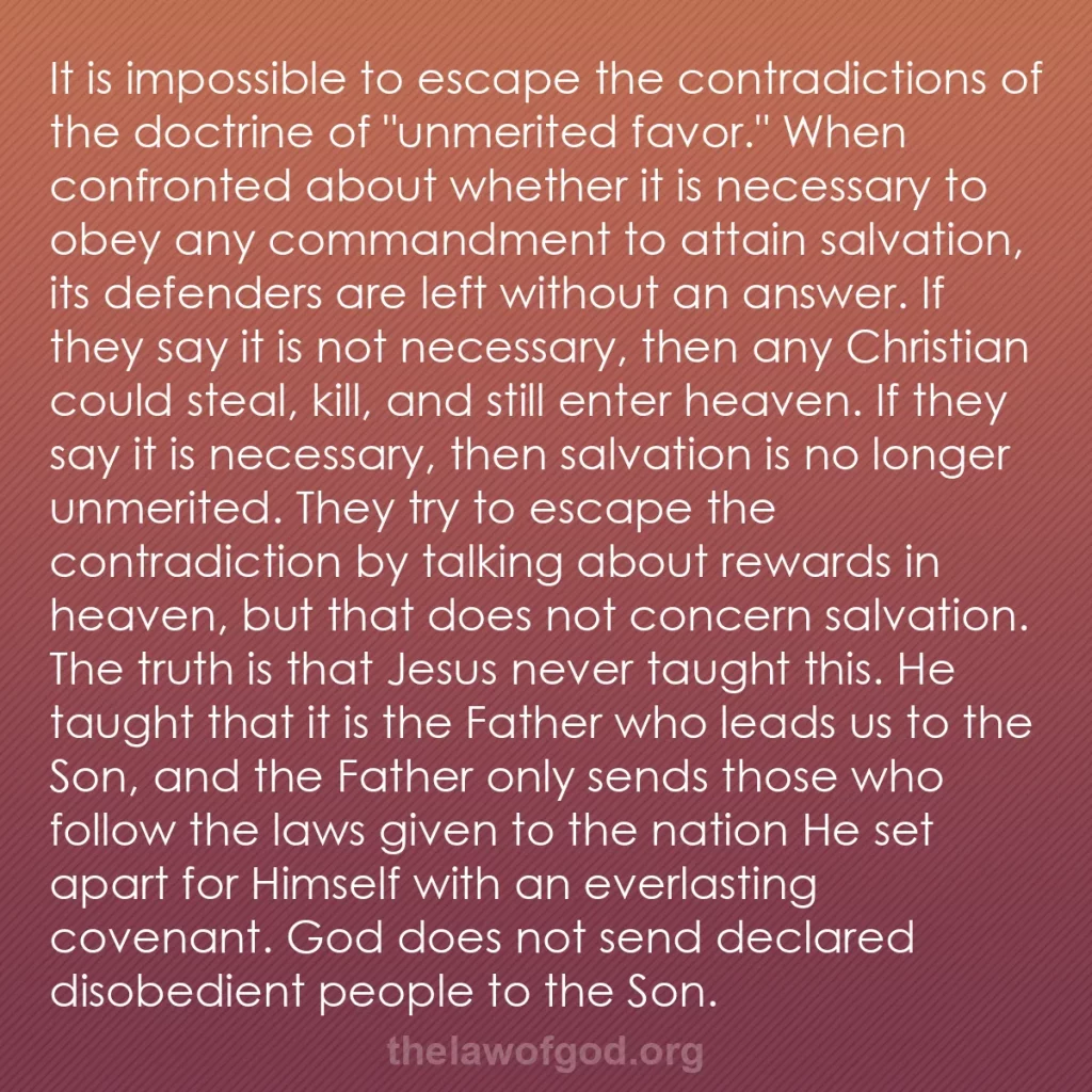 b0006 - Post about the Law of God: It is impossible to escape the contradictions of the doctrine...