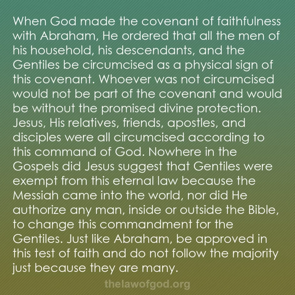 b0023 - Post about the Law of God: When God made the covenant of faithfulness with Abraham, He...