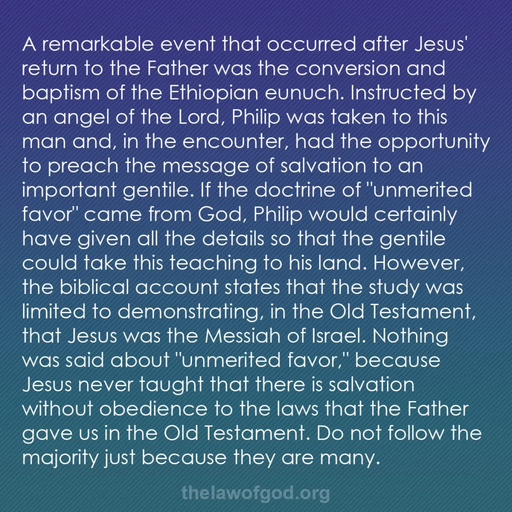 b0257 - Post about the Law of God: A remarkable event that occurred after Jesus' return to the...