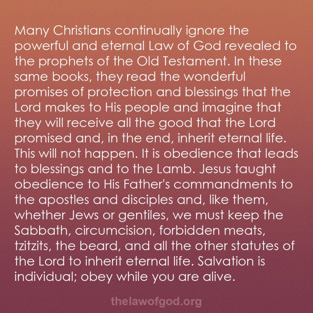 b0266 - Post about the Law of God: Many Christians continually ignore the powerful and eternal...
