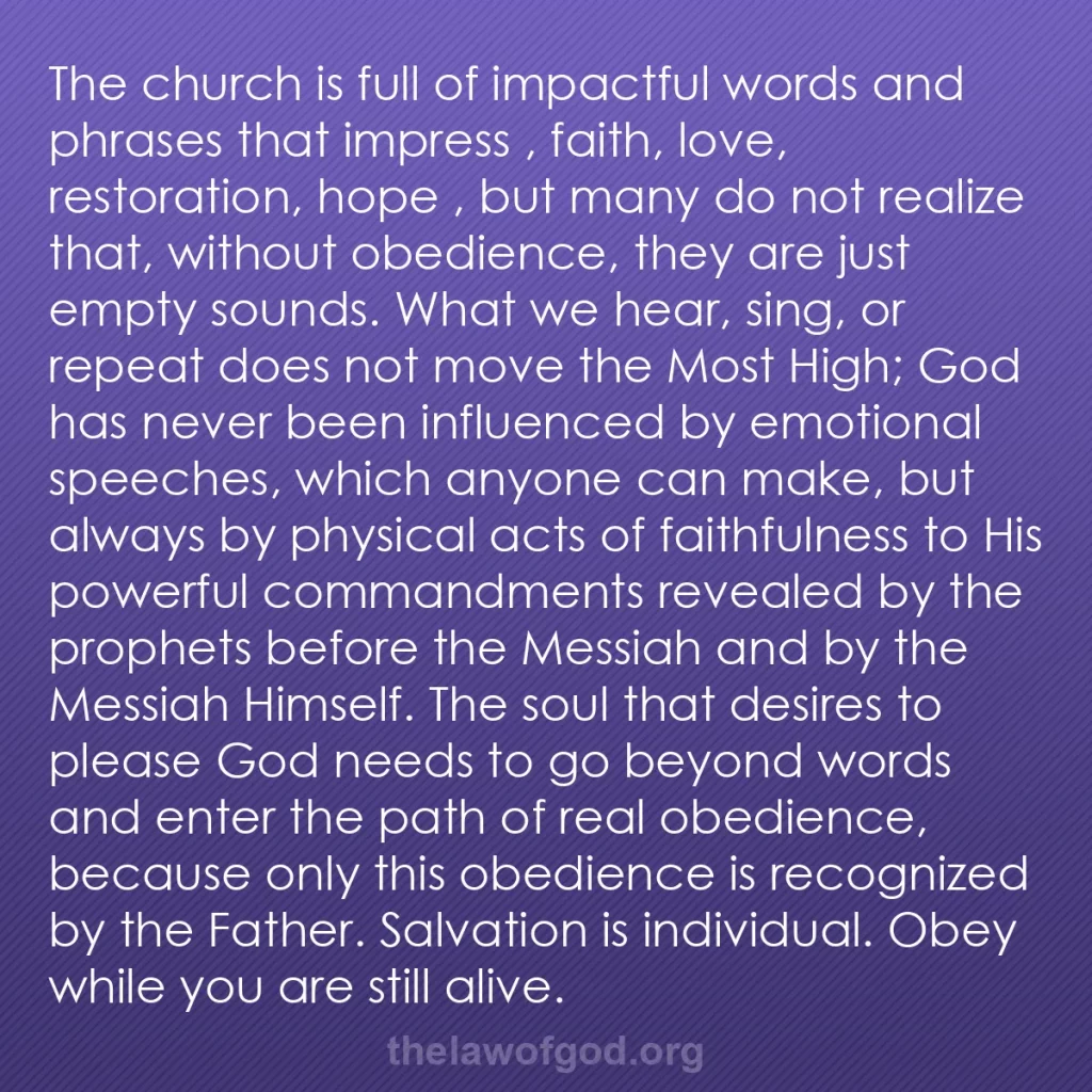 b0278 - Post about the Law of God: The church is full of impactful words and phrases that impress...