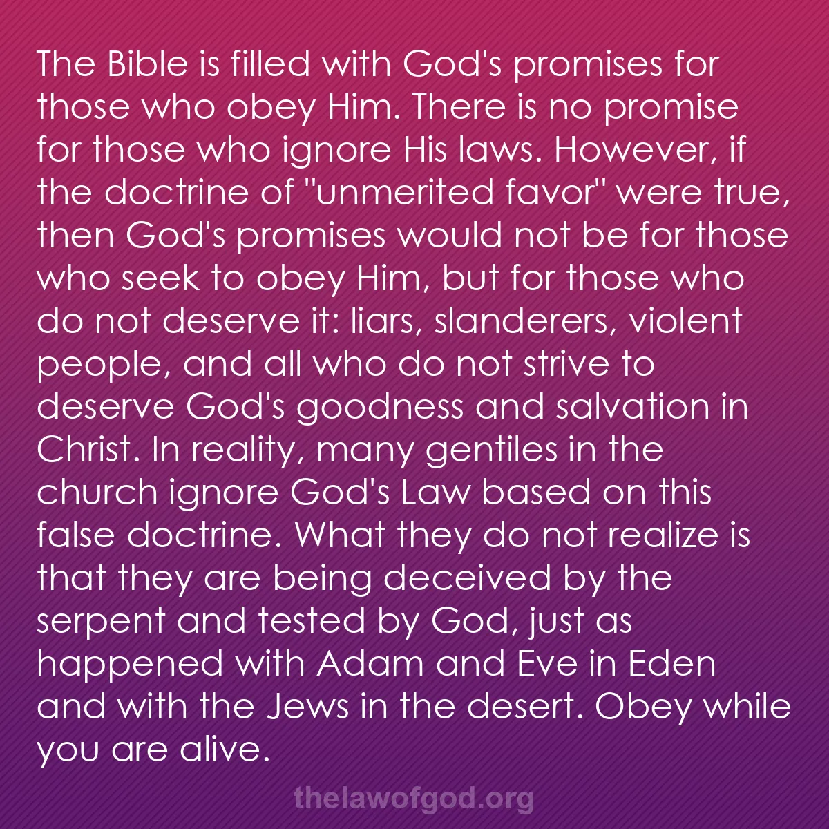 b028 - Post about the Law of God: The Bible is filled with God