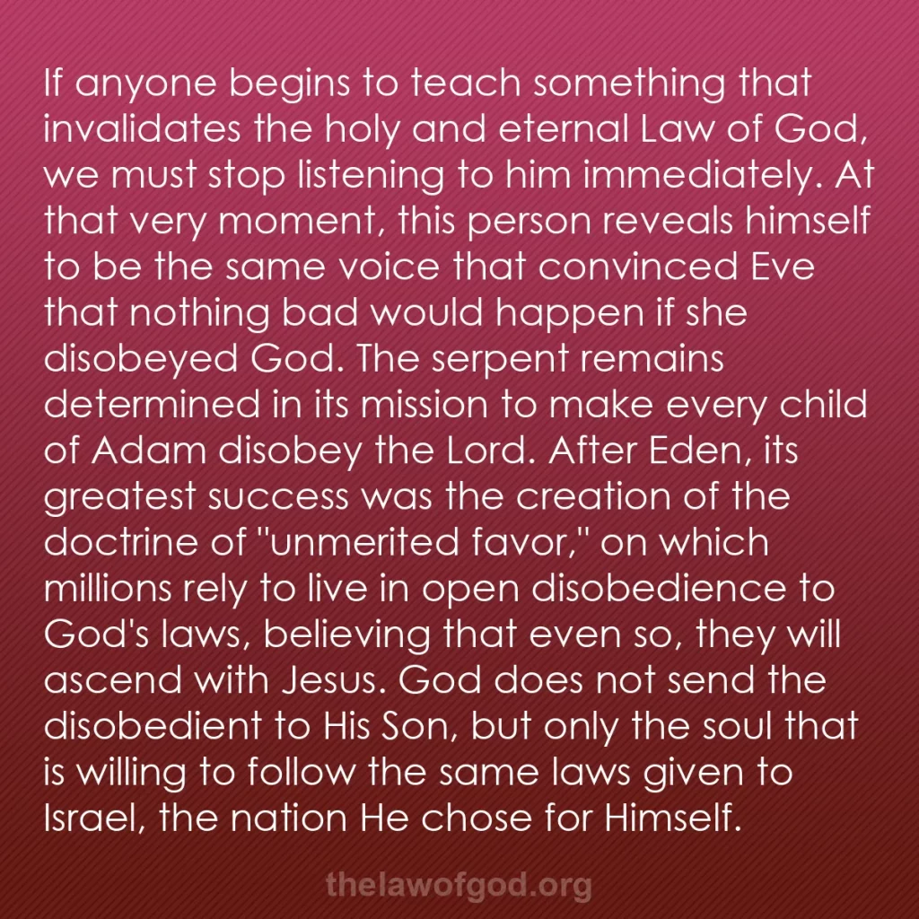 b0299 - Post about the Law of God: If anyone begins to teach something that invalidates the holy...