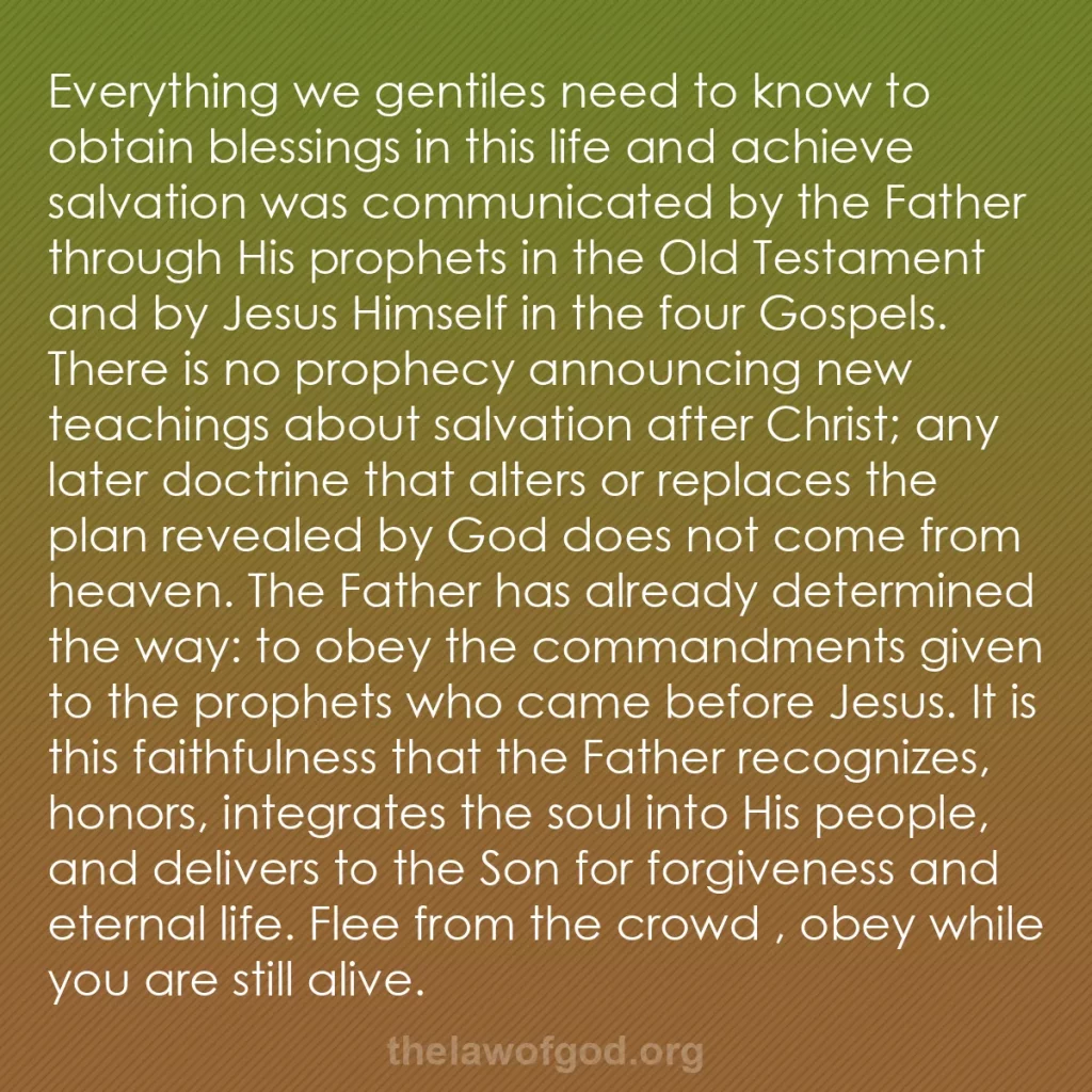 b0409 - Post about the Law of God: Everything we gentiles need to know to obtain blessings in this...