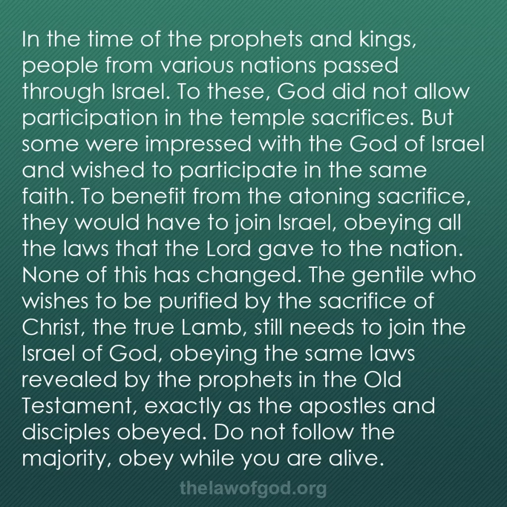 b0480 - Post about the Law of God: In the time of the prophets and kings, people from various nations...