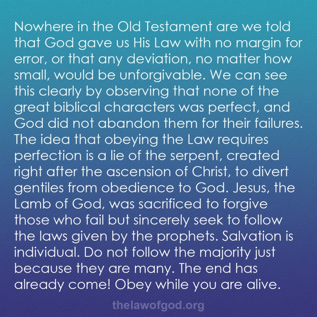 b0515 - Post about the Law of God: Nowhere in the Old Testament are we told that God gave us His...